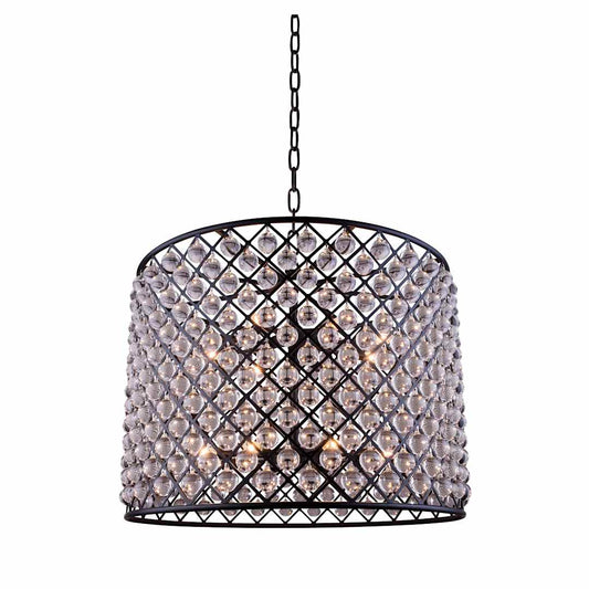 Madison 12 Light 36" Wide Crystal Drum Chandelier with Clear Royal Cut Crystals