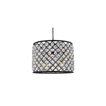 Madison 8 Light 28" Wide Crystal Drum Chandelier with Clear Royal Cut Crystals