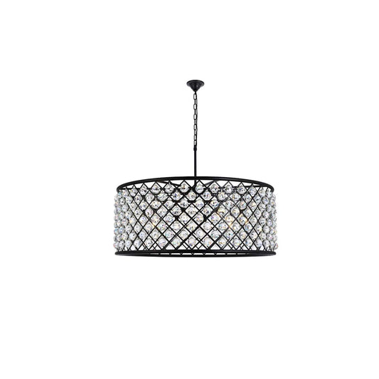 Madison 10 Light 44" Wide Crystal Drum Chandelier with Clear Royal Cut Crystals