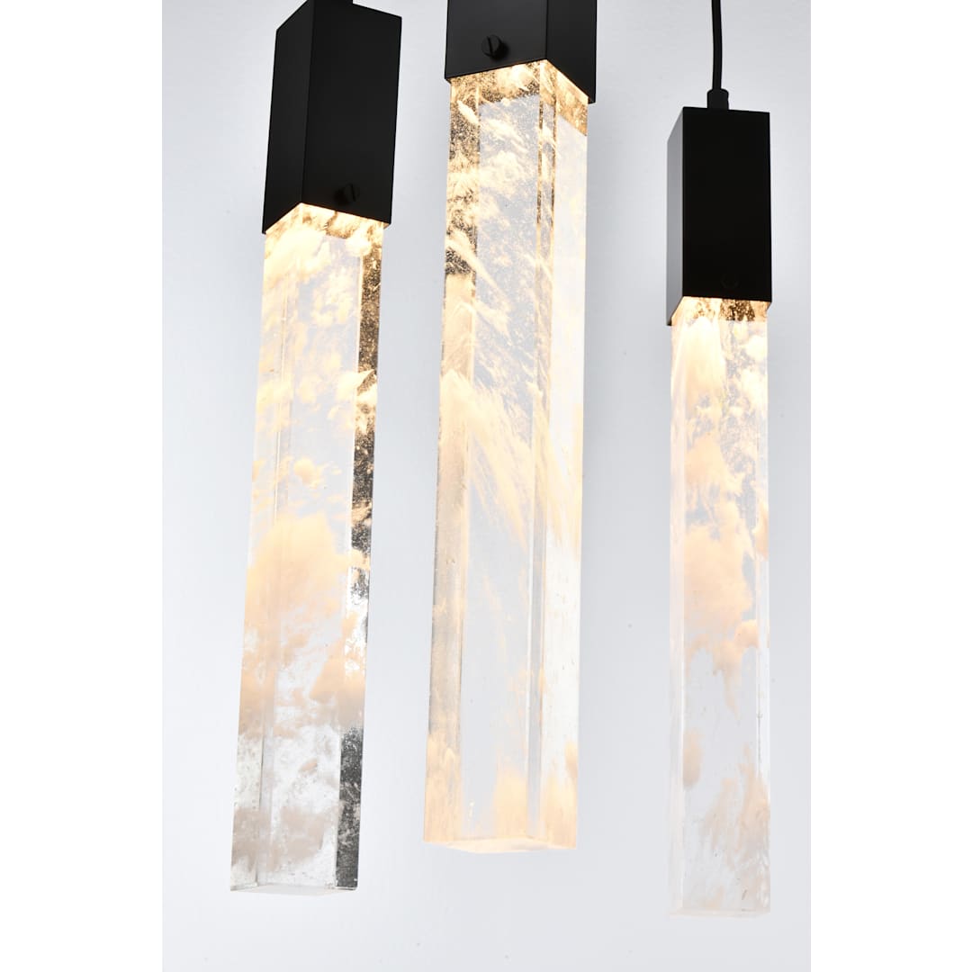 Aurora 36" Wide Crystal Linear Pendant