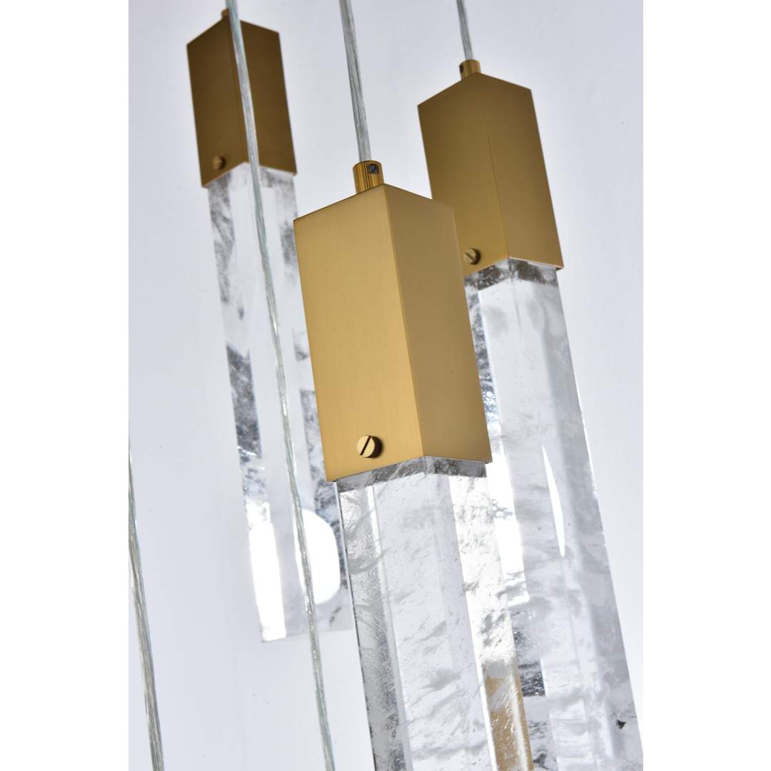 Aurora 36" Wide Crystal Linear Pendant