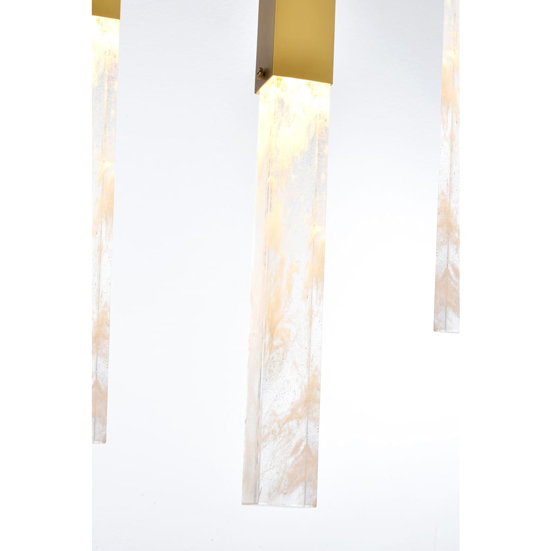 Aurora 36" Wide Crystal Linear Pendant