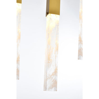 Aurora 36" Wide Crystal Linear Pendant