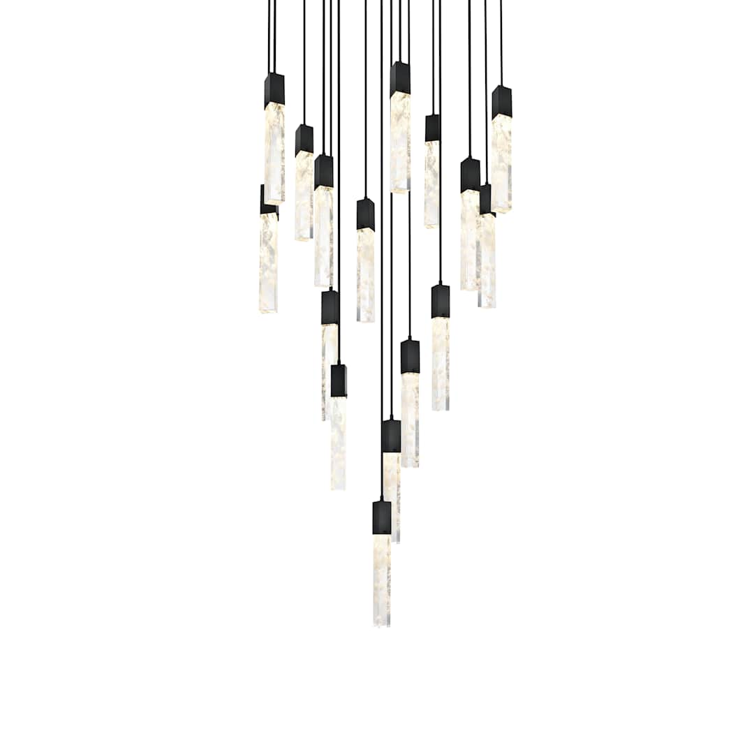 Aurora 36" Wide Crystal Chandelier
