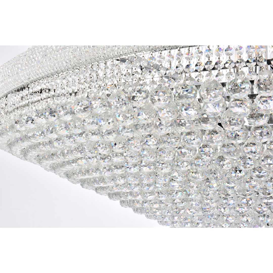 Primo 66 Light 72" Wide Crystal Empire Chandelier with Clear Royal Cut Crystals