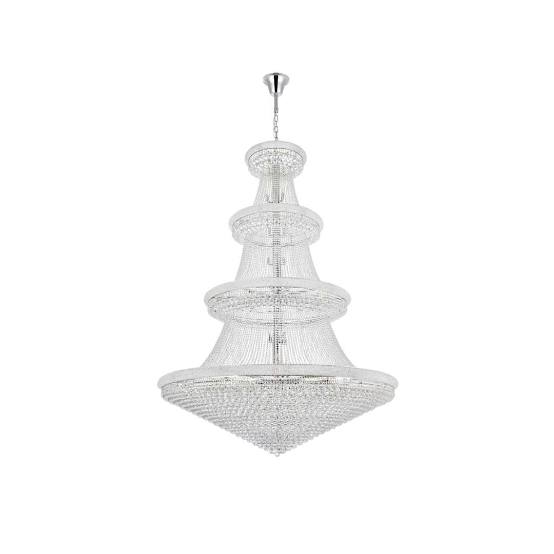 Primo 66 Light 72" Wide Crystal Empire Chandelier with Clear Royal Cut Crystals