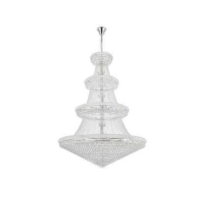Primo 66 Light 72" Wide Crystal Empire Chandelier with Clear Royal Cut Crystals