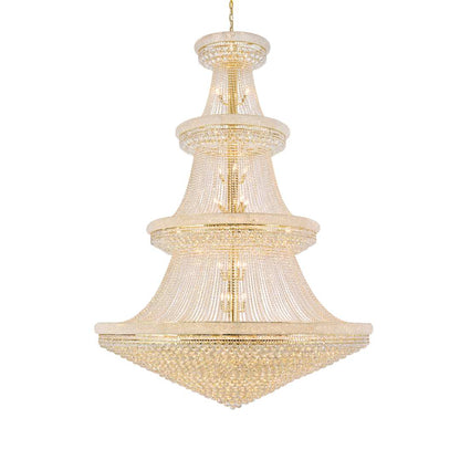 Primo 66 Light 72" Wide Crystal Empire Chandelier with Clear Royal Cut Crystals