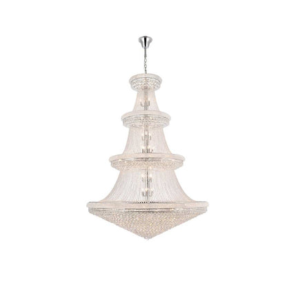 Primo 66 Light 72" Wide Crystal Empire Chandelier with Clear Royal Cut Crystals