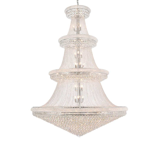 Primo 66 Light 72" Wide Crystal Empire Chandelier with Clear Royal Cut Crystals