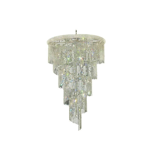 Spiral 29 Light 48" Wide Crystal Chandelier with Clear Royal Cut Crystals