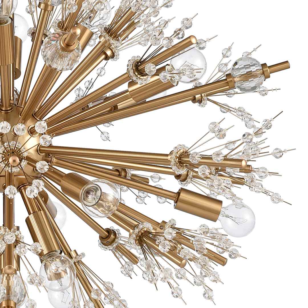 Starburst 19 Light 26" Wide Crystal Sputnik Chandelier
