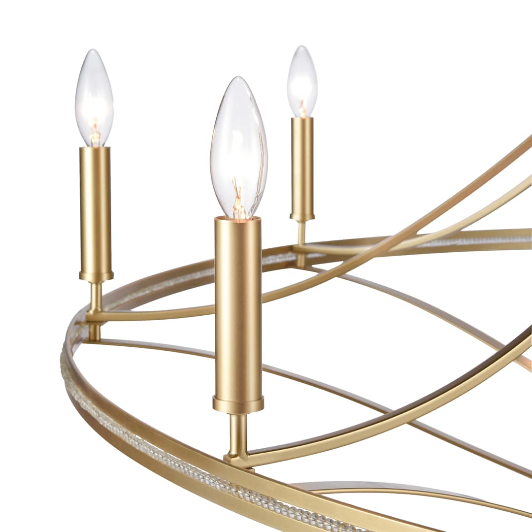 Noura 15 Light 60" Wide Crystal Candle Style Chandelier
