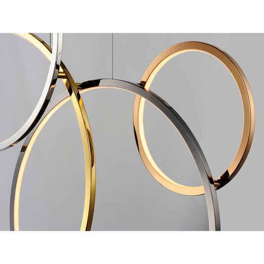 Union 5 Light 47" Wide LED Abstract Chandelier