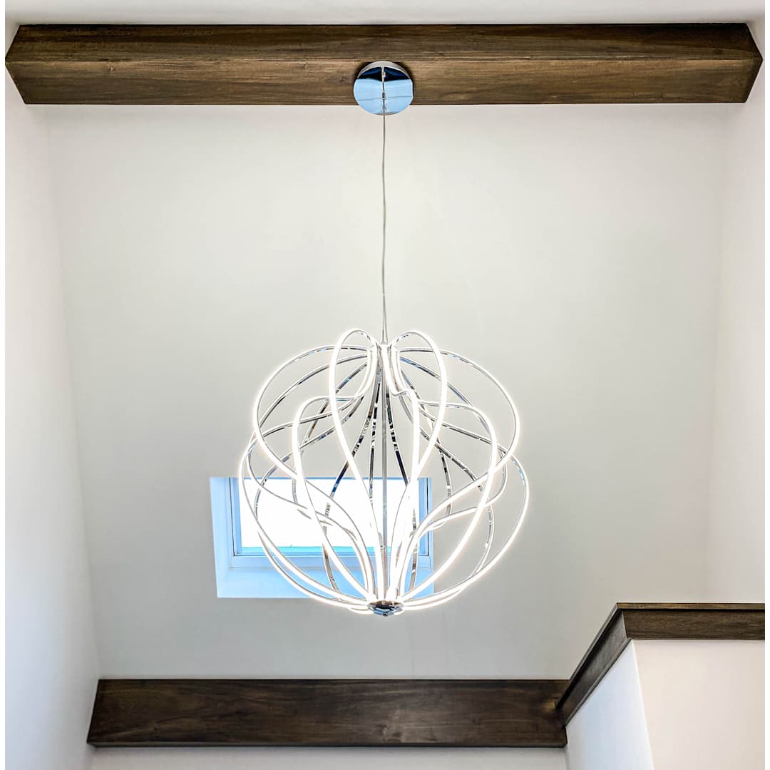 Aura 31" Wide LED Abstract Globe Chandelier