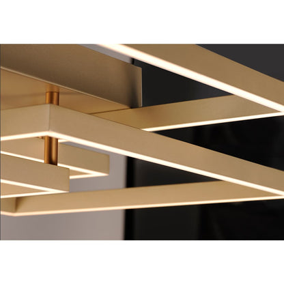 Traverse 3 Light 68" Wide LED Semi-Flush Ceiling Fixture