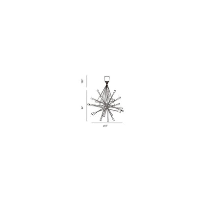 Zazu 28 Light 44" Wide Abstract Chandelier