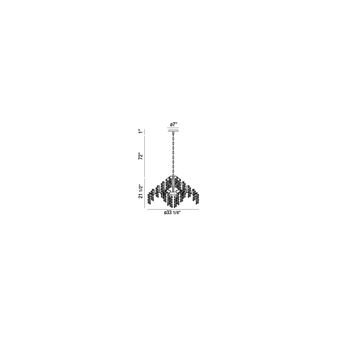 Campobasso 11 Light 33" Wide Abstract Chandelier