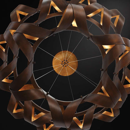 Banderia 44" Wide LED 3 Tier Ring Chandelier