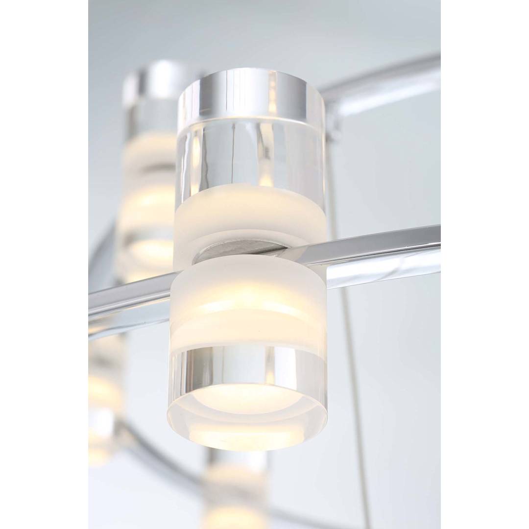 Netto 41" Wide LED 3 Tier Ring Chandelier