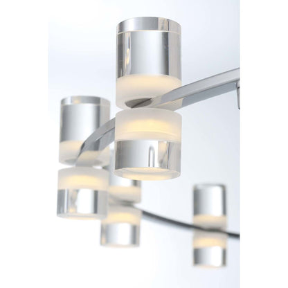 Netto 41" Wide LED 3 Tier Ring Chandelier