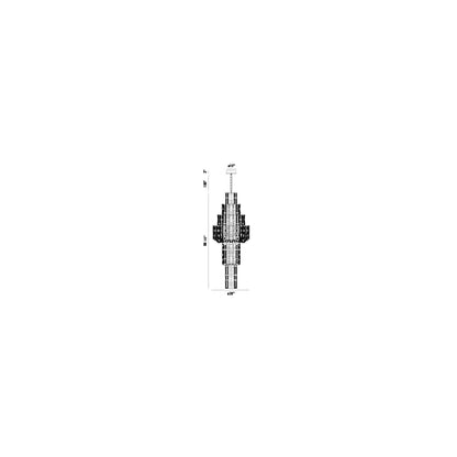 Viviana 26 Light 36" Wide Empire Chandelier