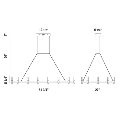 Albany 18 Light 52" Wide LED Chandelier