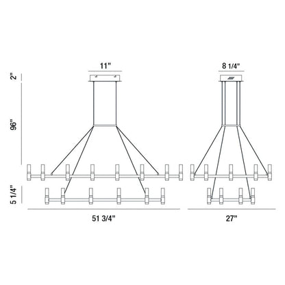 Altamont 30 Light 52" Wide LED Chandelier