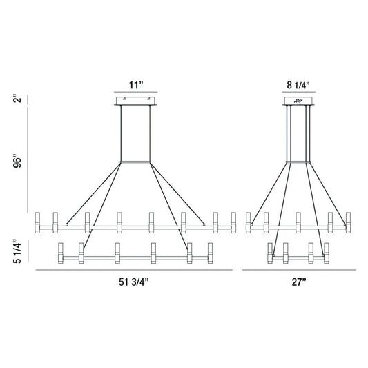 Altamont 30 Light 52" Wide LED Chandelier