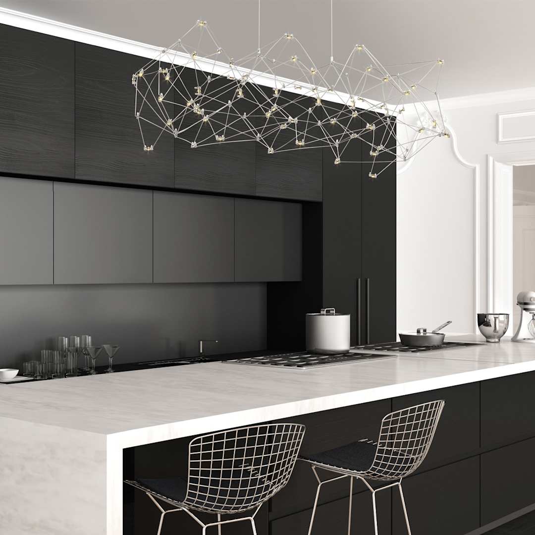 Leonardelli 65" Wide LED Abstract Chandelier