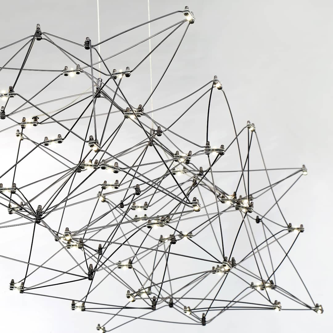 Leonardelli 48" Wide LED Abstract Chandelier