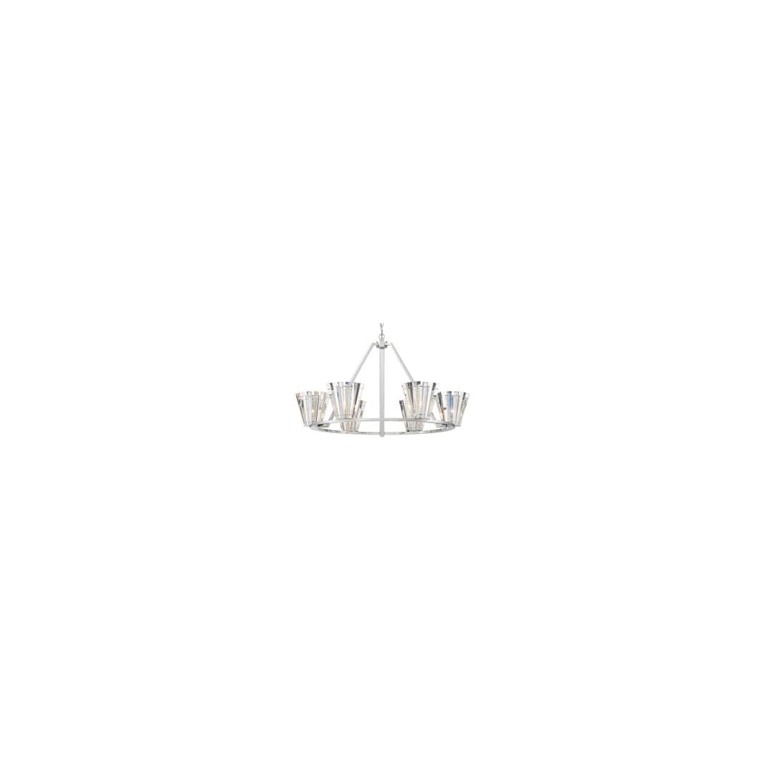 Ricca 6 Light 38" Wide Crystal Ring Chandelier