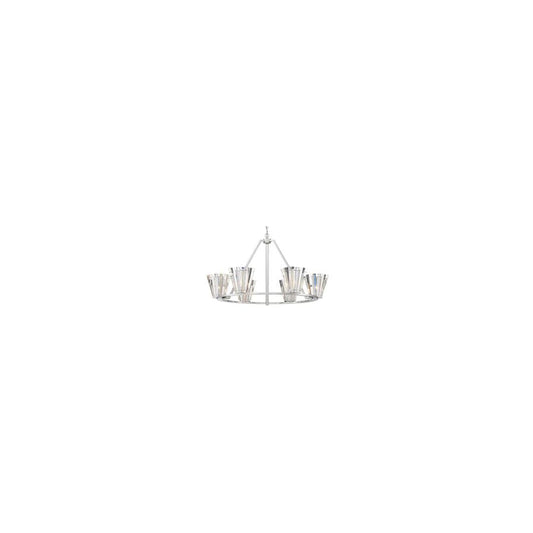 Ricca 6 Light 38" Wide Crystal Ring Chandelier