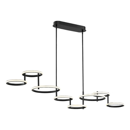 Giro 8 Light 59" Wide LED Abstract Chandelier