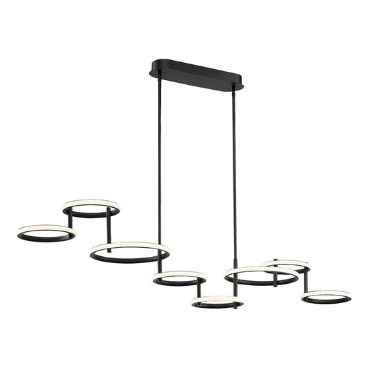 Giro 8 Light 59" Wide LED Abstract Chandelier
