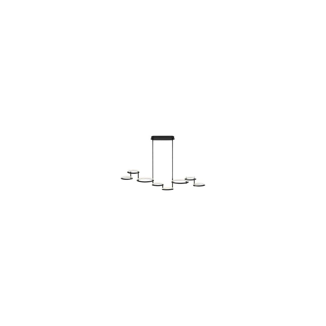 Giro 8 Light 59" Wide LED Abstract Chandelier