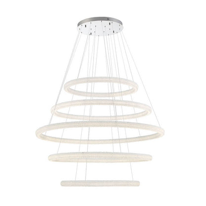 Sassi 5 Light 60" Wide LED Ring Chandelier