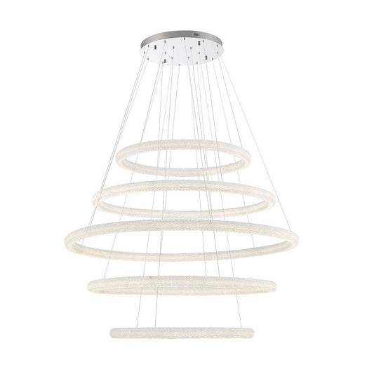 Sassi 5 Light 60" Wide LED Ring Chandelier