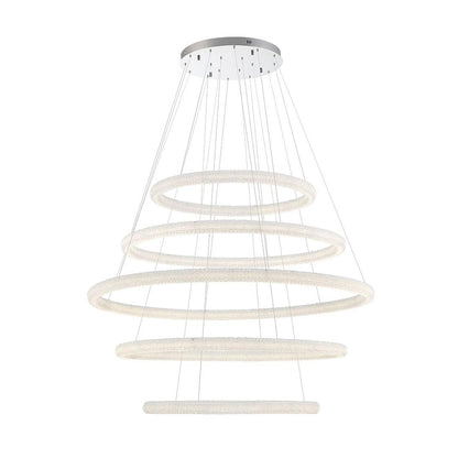 Sassi 5 Light 60" Wide LED Ring Chandelier