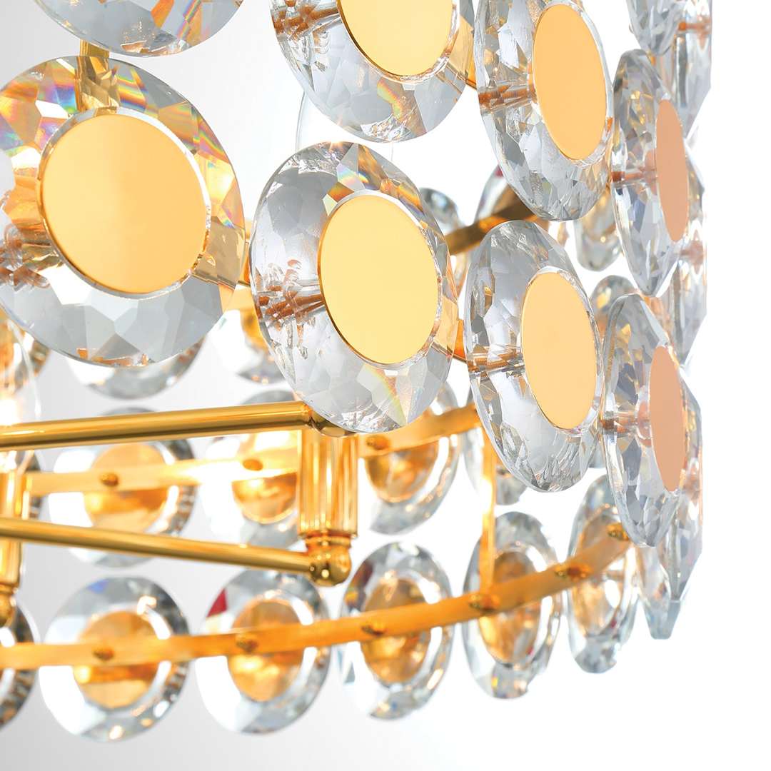 Perrene 8 Light 32" Wide Drum Chandelier