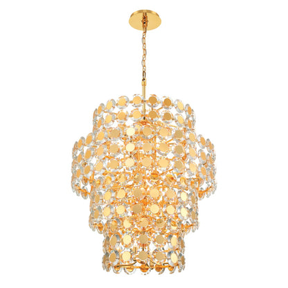 Perrene 24 Light 32" Wide Waterfall Chandelier