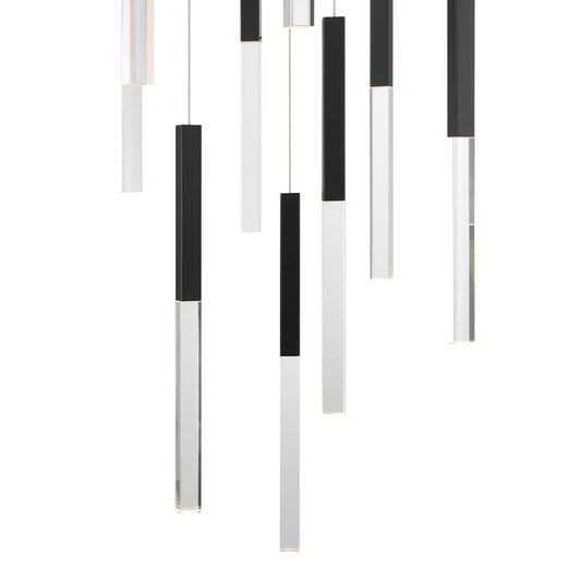 Benicio 22" Wide 3000K LED Crystal Multi-Pendant Light