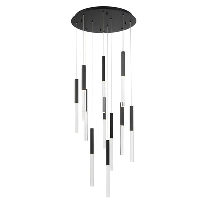 Benicio 22" Wide 3000K LED Crystal Multi-Pendant Light