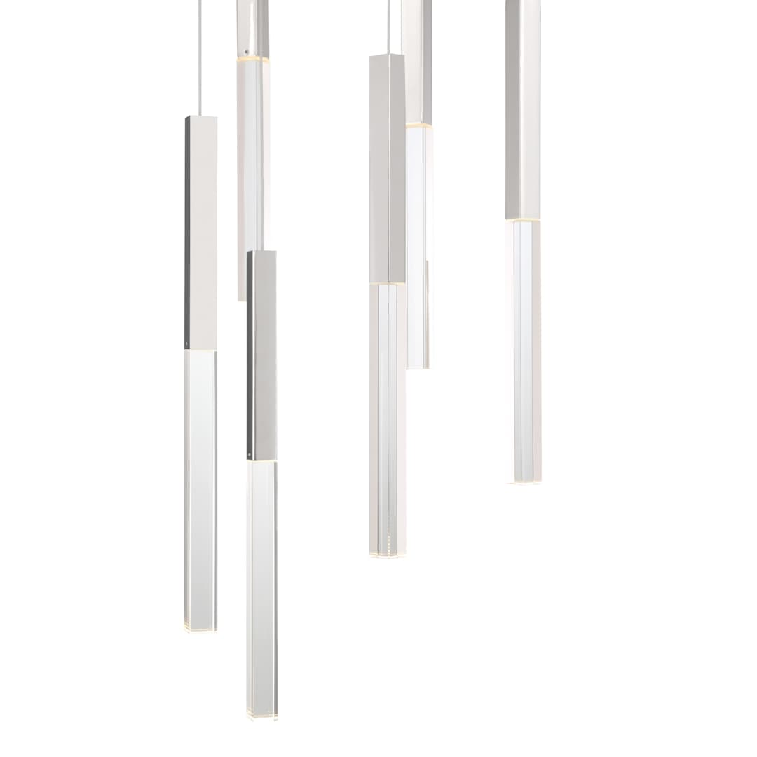 Benicio 22" Wide 3000K LED Crystal Multi-Pendant Light