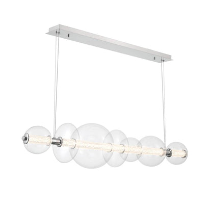 Atomo 56" Wide 3000K LED Abstract Linear Chandelier
