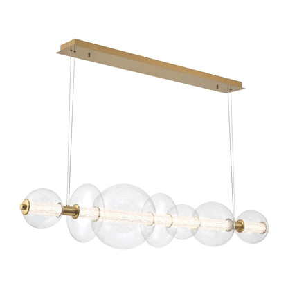 Atomo 56" Wide 3000K LED Abstract Linear Chandelier