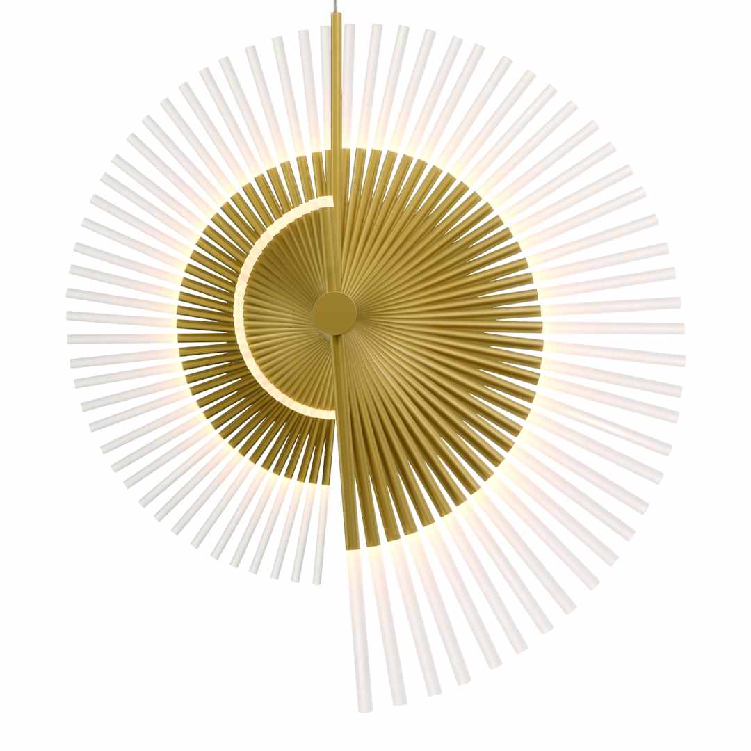 Voltik 59" Wide LED Abstract Linear Chandelier