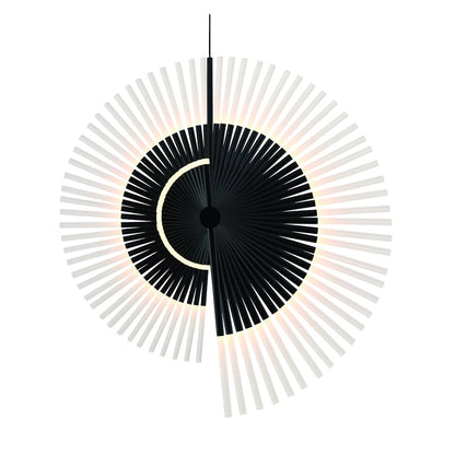 Voltik 59" Wide LED Abstract Linear Chandelier