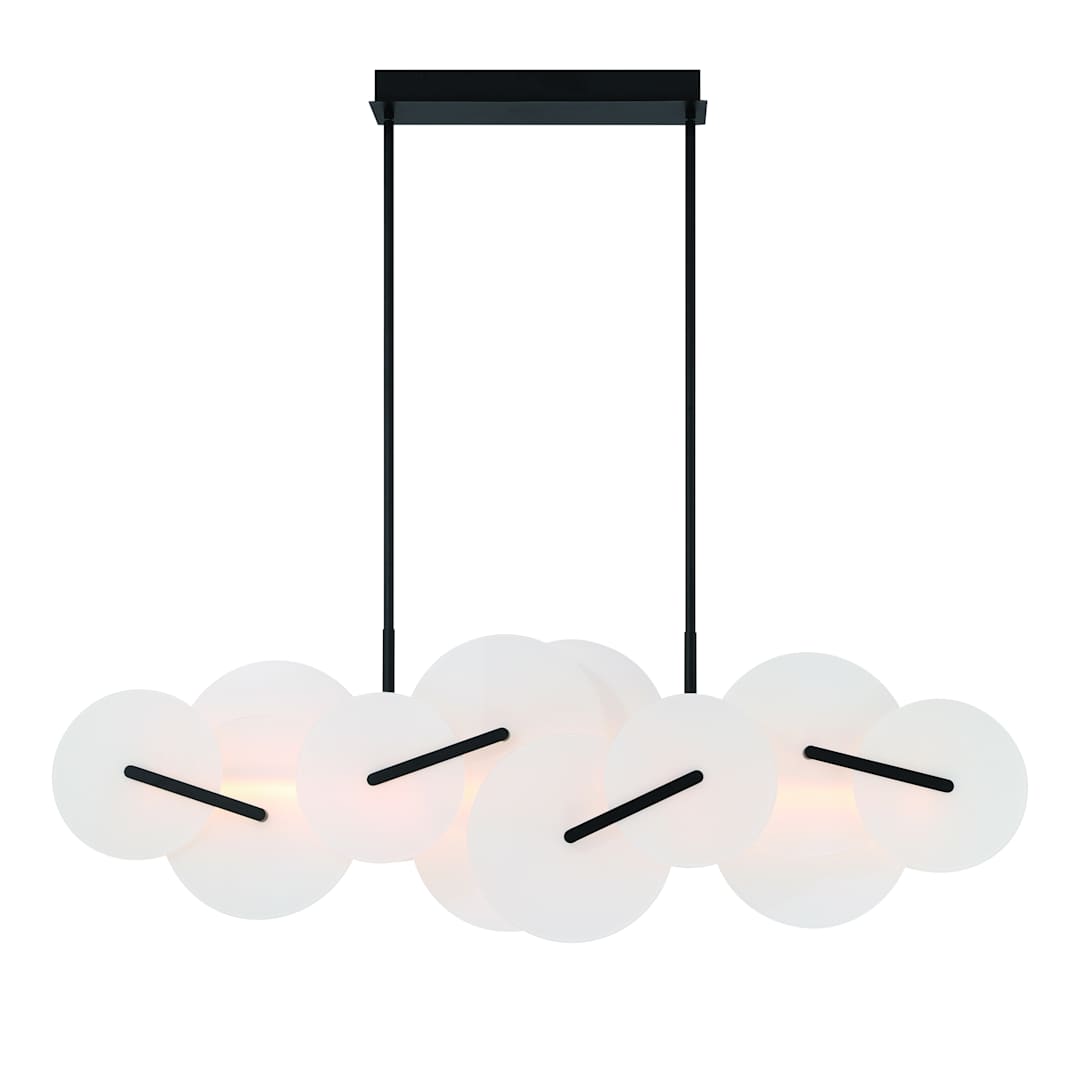 Nuvola 56" Wide LED Abstract Linear Chandelier