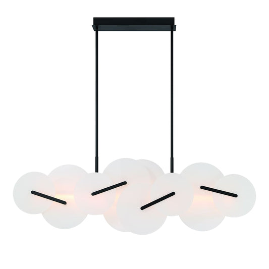 Nuvola 56" Wide LED Abstract Linear Chandelier